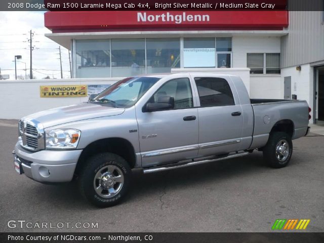 2008 Dodge Ram 1500 Laramie Mega Cab 4x4 in Bright Silver Metallic