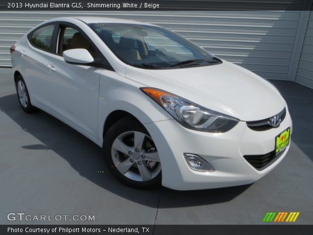 2013 Hyundai Elantra GLS in Shimmering White