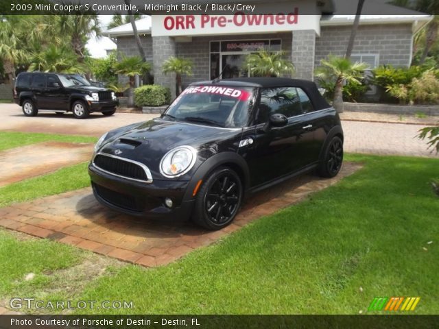 2009 Mini Cooper S Convertible in Midnight Black