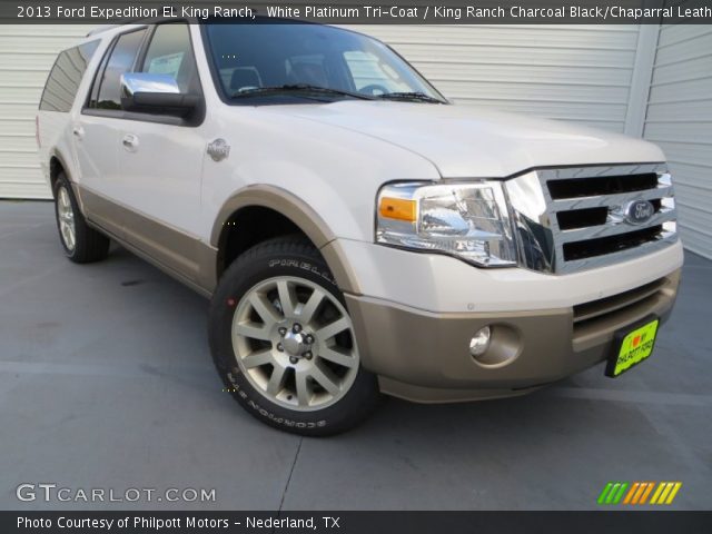 2013 Ford Expedition EL King Ranch in White Platinum Tri-Coat