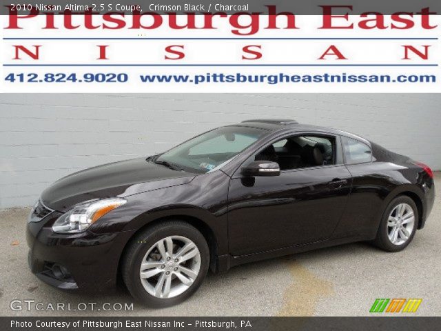 2010 Nissan Altima 2.5 S Coupe in Crimson Black