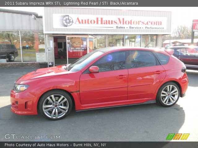 2011 Subaru Impreza WRX STi in Lightning Red Pearl