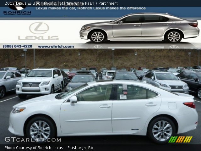 2013 Lexus ES 300h Hybrid in Starfire White Pearl