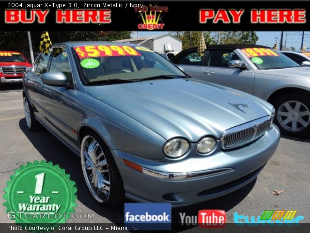 2004 Jaguar X-Type 3.0 in Zircon Metallic