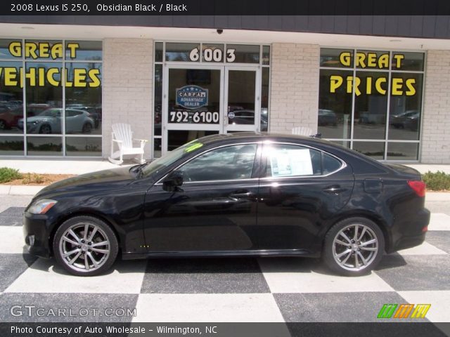 2008 Lexus IS 250 in Obsidian Black