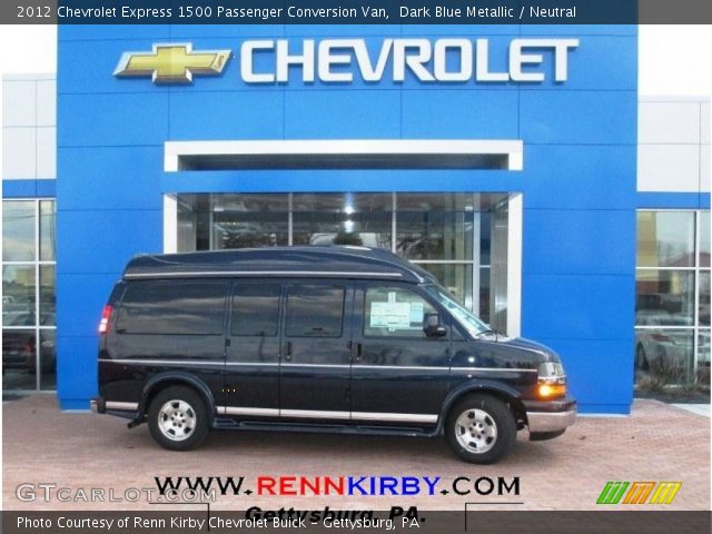 2012 Chevrolet Express 1500 Passenger Conversion Van in Dark Blue Metallic
