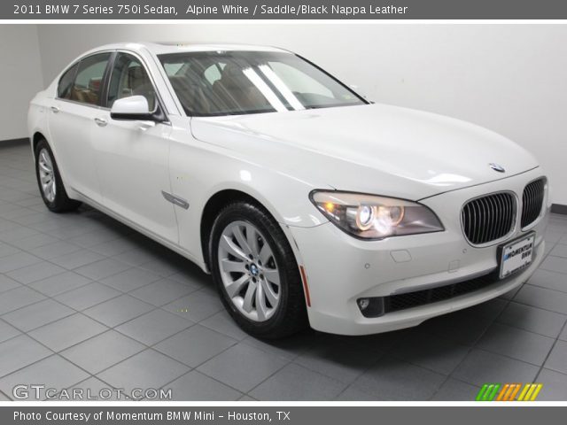 2011 BMW 7 Series 750i Sedan in Alpine White
