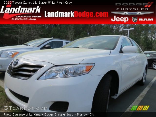 2010 Toyota Camry LE in Super White