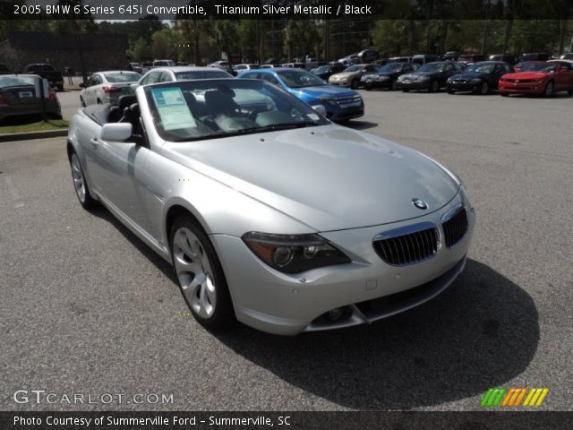 2005 BMW 6 Series 645i Convertible in Titanium Silver Metallic