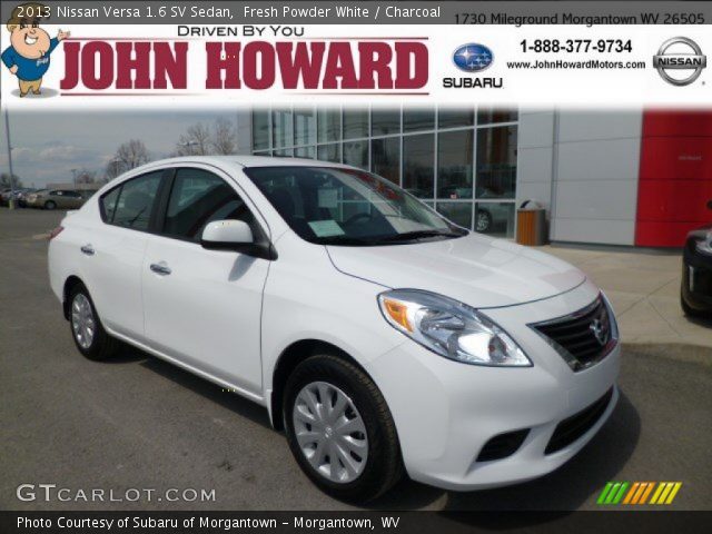 2013 Nissan Versa 1.6 SV Sedan in Fresh Powder White