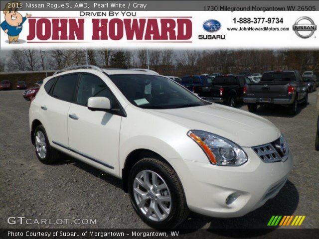 2013 Nissan Rogue SL AWD in Pearl White