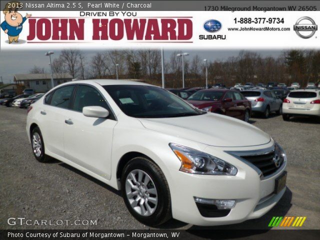 2013 Nissan Altima 2.5 S in Pearl White