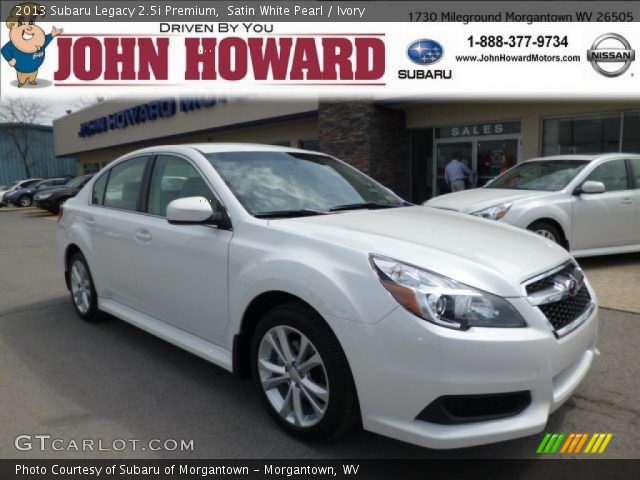 2013 Subaru Legacy 2.5i Premium in Satin White Pearl