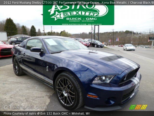 2012 Ford Mustang Shelby GT500 SVT Performance Package Coupe in Kona Blue Metallic
