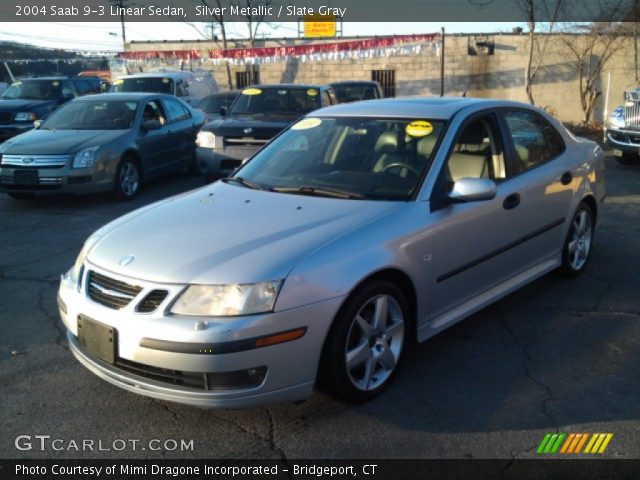 2004 Saab 9-3 Linear Sedan in Silver Metallic