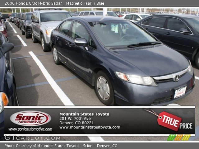 2006 Honda Civic Hybrid Sedan in Magnetic Pearl