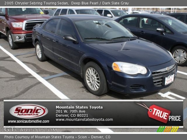 2005 Chrysler Sebring Touring Sedan in Deep Blue Pearl