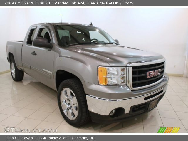 2009 GMC Sierra 1500 SLE Extended Cab 4x4 in Steel Gray Metallic