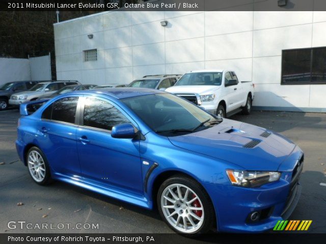 2011 Mitsubishi Lancer Evolution GSR in Octane Blue Pearl