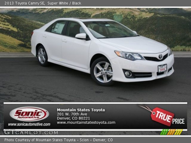 2013 Toyota Camry SE in Super White