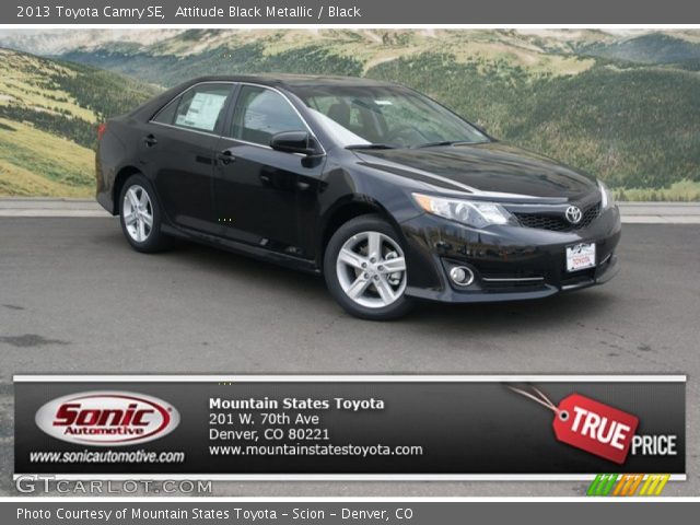 2013 Toyota Camry SE in Attitude Black Metallic