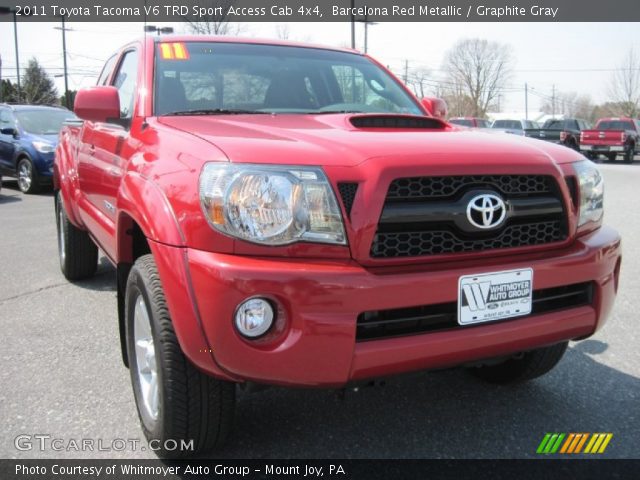 2011 Toyota Tacoma V6 TRD Sport Access Cab 4x4 in Barcelona Red Metallic