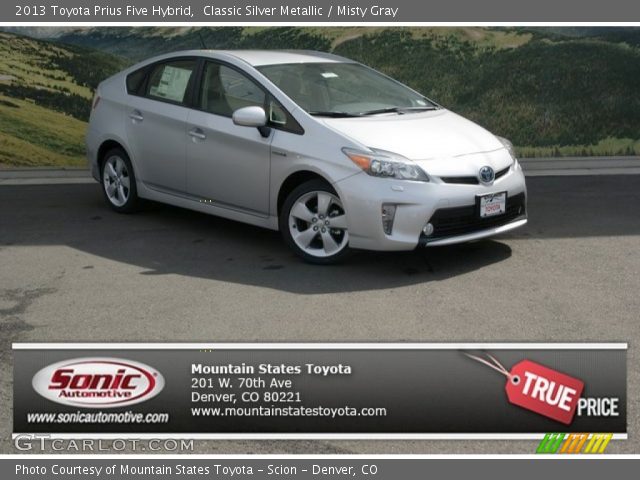 2013 Toyota Prius Five Hybrid in Classic Silver Metallic