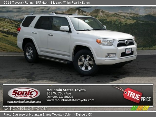 2013 Toyota 4Runner SR5 4x4 in Blizzard White Pearl