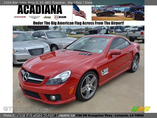 2009 Mercedes-Benz SL 63 AMG Roadster in Mars Red