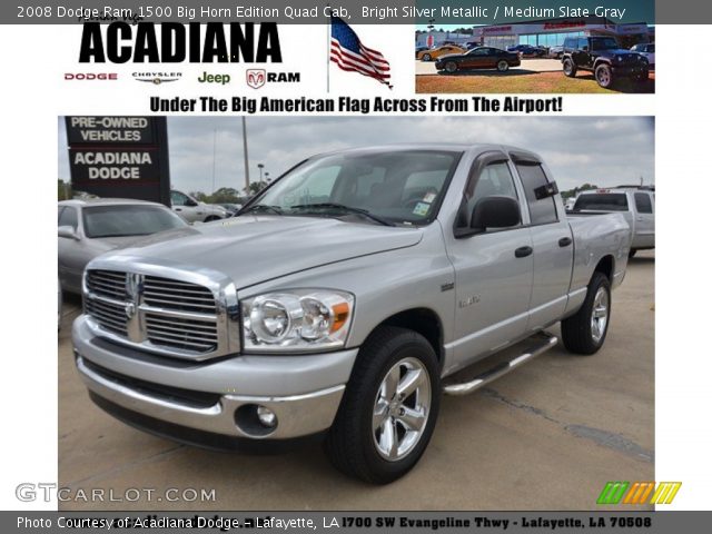 2008 Dodge Ram 1500 Big Horn Edition Quad Cab in Bright Silver Metallic