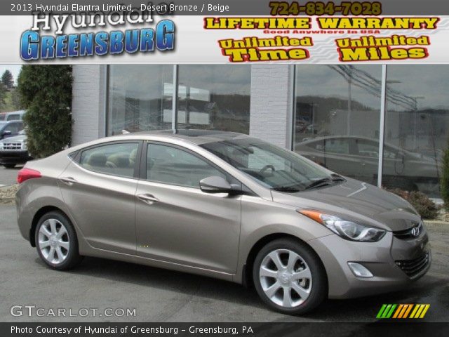 2013 Hyundai Elantra Limited in Desert Bronze