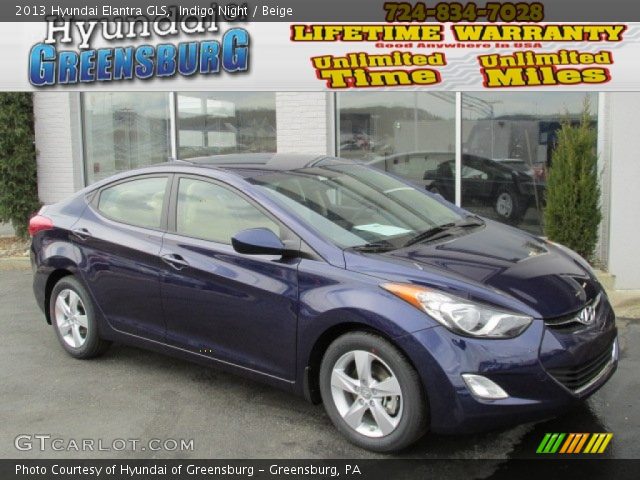 2013 Hyundai Elantra GLS in Indigo Night