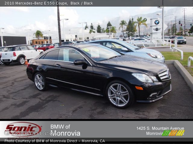 2010 Mercedes-Benz E 550 Coupe in Black