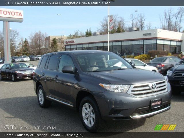 2013 Toyota Highlander V6 4WD in Magnetic Gray Metallic