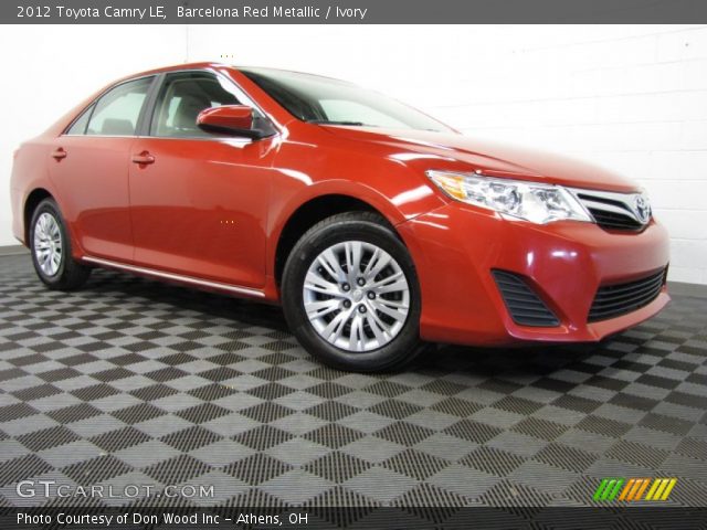 2012 Toyota Camry LE in Barcelona Red Metallic