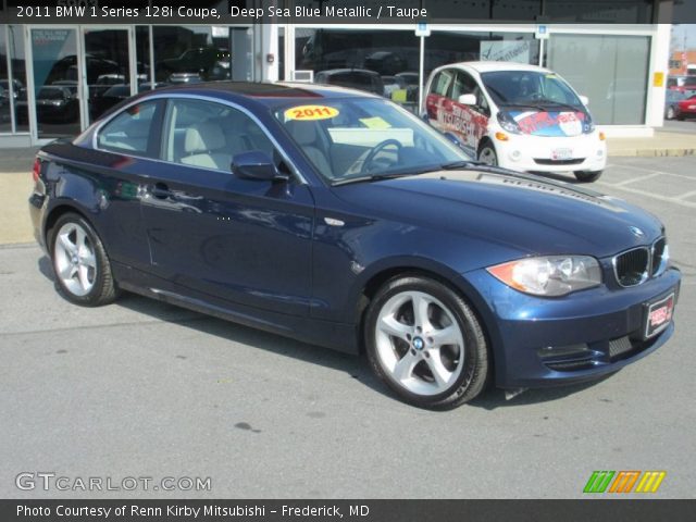 2011 BMW 1 Series 128i Coupe in Deep Sea Blue Metallic