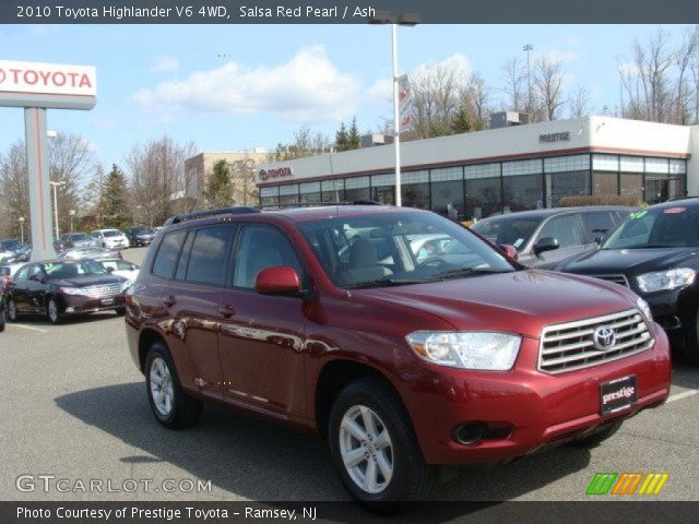 2010 Toyota Highlander V6 4WD in Salsa Red Pearl