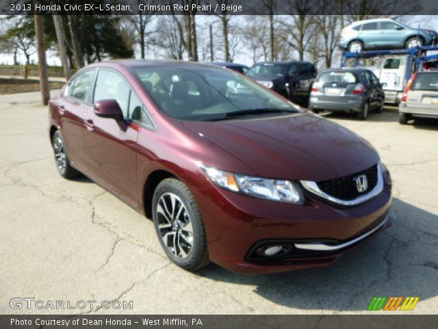 2013 Honda Civic EX-L Sedan in Crimson Red Pearl