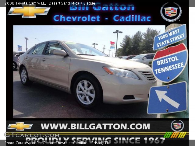 2008 Toyota Camry LE in Desert Sand Mica