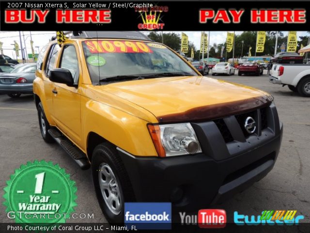 2007 Nissan Xterra S in Solar Yellow