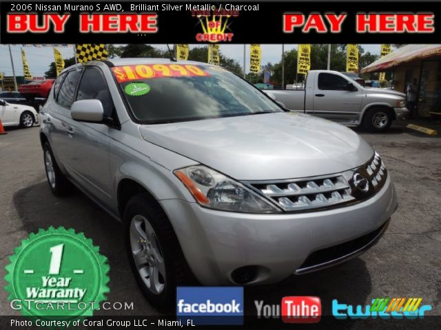 2006 Nissan Murano S AWD in Brilliant Silver Metallic