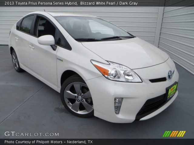 2013 Toyota Prius Persona Series Hybrid in Blizzard White Pearl