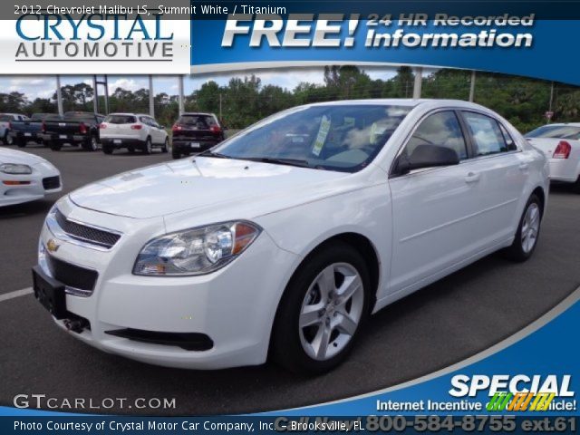 2012 Chevrolet Malibu LS in Summit White