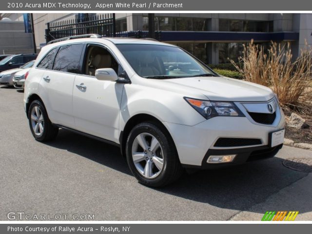 2010 Acura MDX Technology in Aspen White Pearl