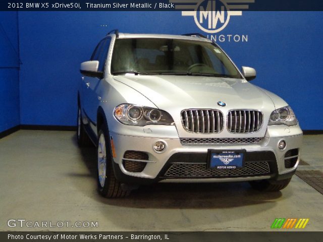 2012 BMW X5 xDrive50i in Titanium Silver Metallic