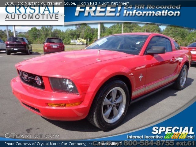 2006 Ford Mustang V6 Premium Coupe in Torch Red