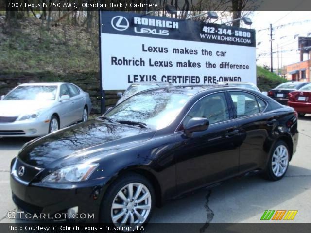 2007 Lexus IS 250 AWD in Obsidian Black