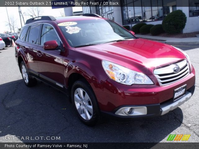 2012 Subaru Outback 2.5i Limited in Ruby Red Pearl