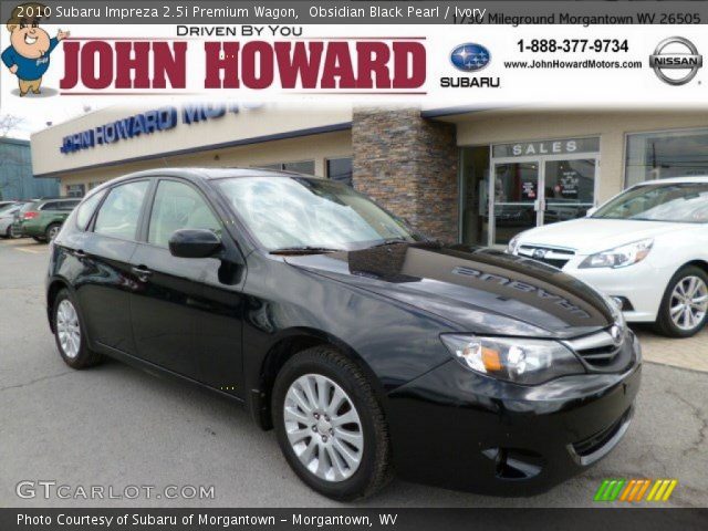 2010 Subaru Impreza 2.5i Premium Wagon in Obsidian Black Pearl