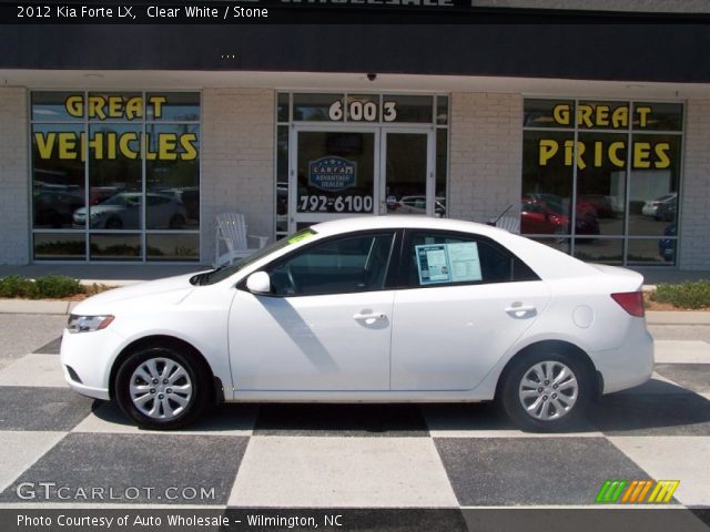 2012 Kia Forte LX in Clear White